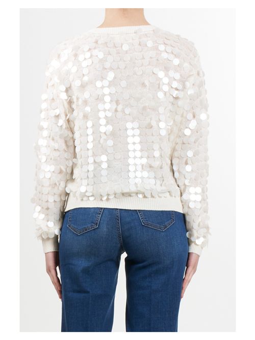 Maglia con paillettes VICOLO | 77003DNATURALE